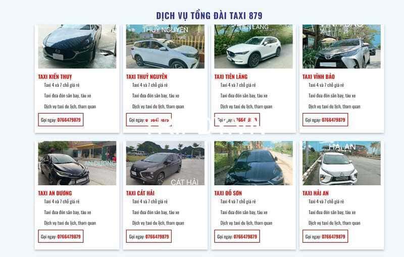 Top 20 Hãng taxi Hải Phòng giá rẻ uy tín số điện thoại hotline