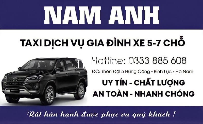 Top 12 Hãng taxi Bình Lục Hà Nam uy tín số điện thoại tổng đài