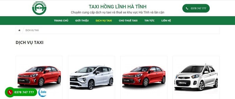Top 10 Hãng taxi Hương Khê Hà Tĩnh số điện thoại tổng đài 24/7