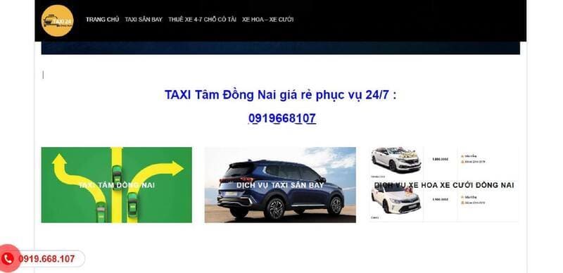 Top 12 Hãng taxi Tam Phước Biên Hòa Đồng Nai số điện thoại
