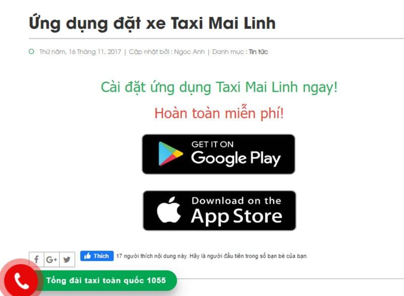 Taxi Mai Linh Quảng Trị: Số điện thoại tổng đài và giá cước km